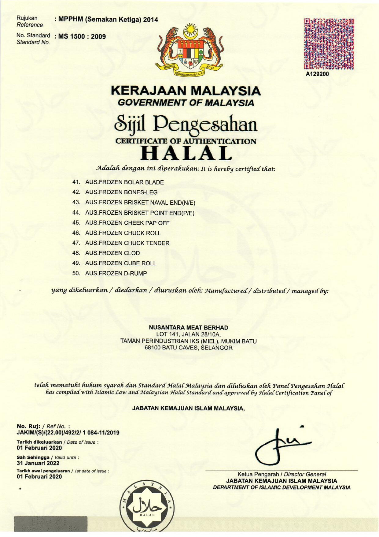 Nusantara Meat Berhad Providing quality clean and consumable halal